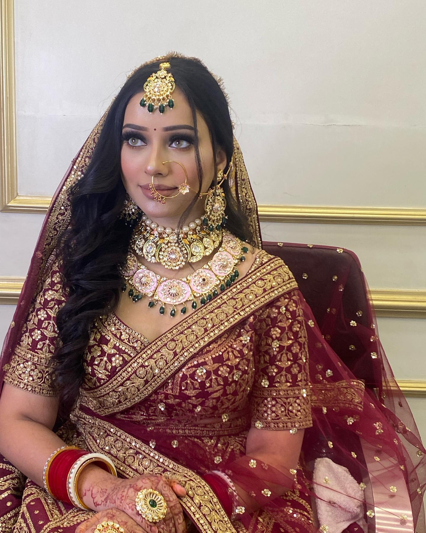 Bridal makeup transformation